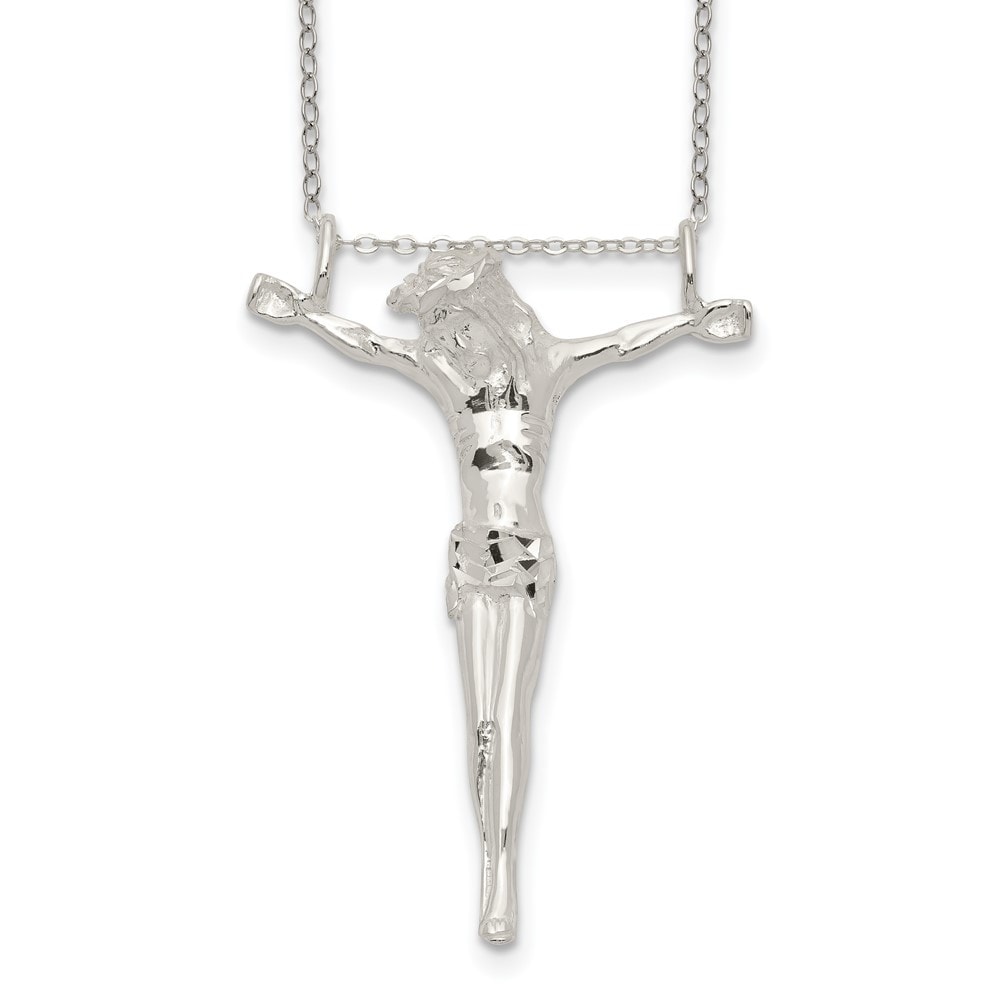 Sterling Silver Polished Corpus Pendant