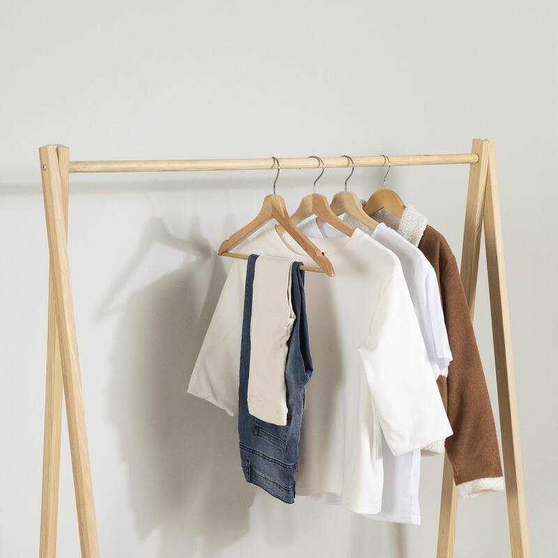 South Shore Sweedi Clothes Rack with Storage Shelves