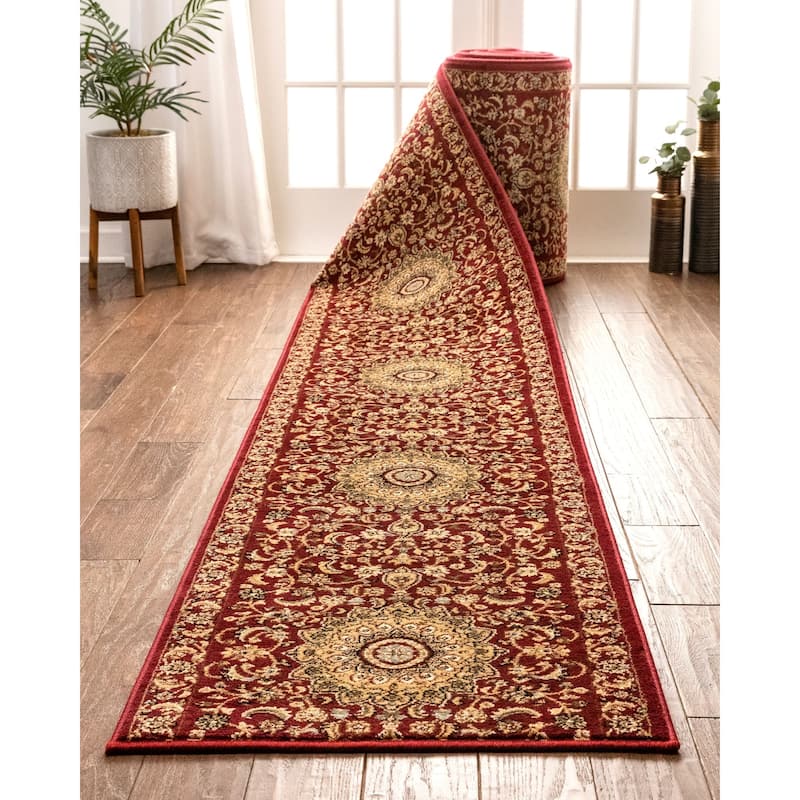 Custom Size Runner Timeless Aviva Traditional Stair Rug