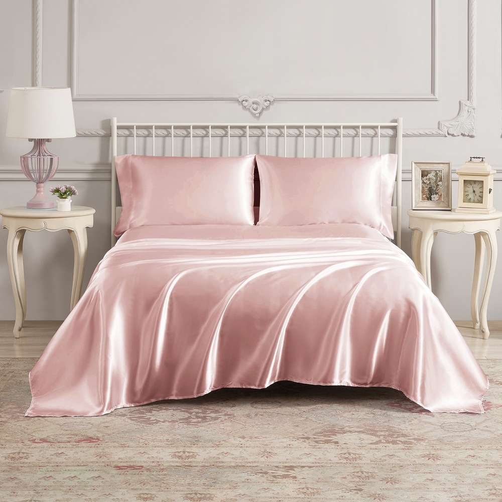 Satin sheets bed bath beyond best sale