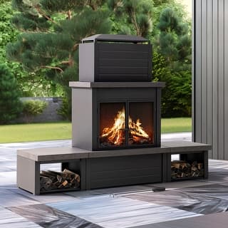 42'' Terrazzo Fire Pit Table 50,000 BTU Rectangle Propane Fire Pit