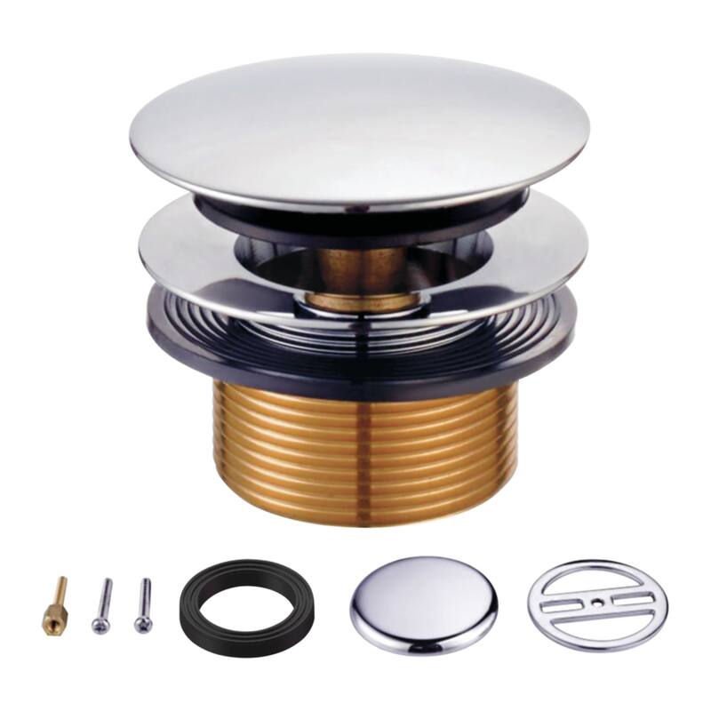 Eugene Toe Touch Tub Drain Conversion Kit - Polished Chrome