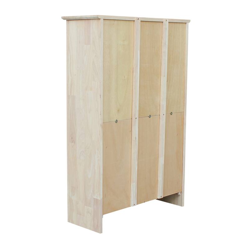 International Concepts Solid Wood Shaker Bookcase
