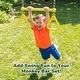 preview thumbnail 5 of 17, Hapfan 400lbs 3-in-1 Heavy Duty Metal Monkey Bar Set, Outdoor Playset with Gymnastics Bars & Trapeze Swing for Backyard Outdoor