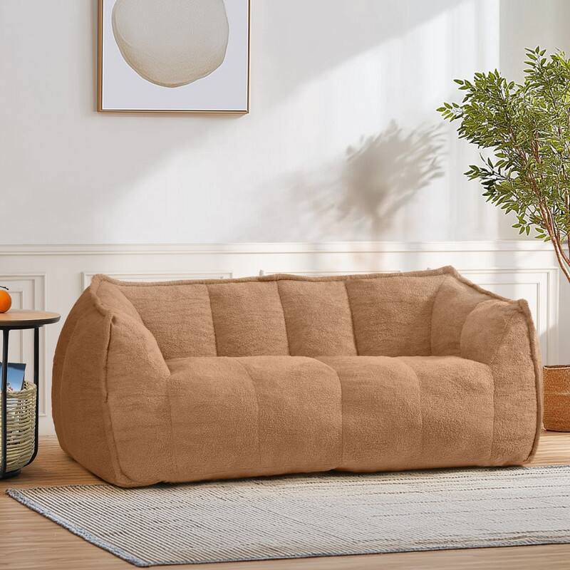 Teddy Fleece 2-Person Bean Bag Sofa