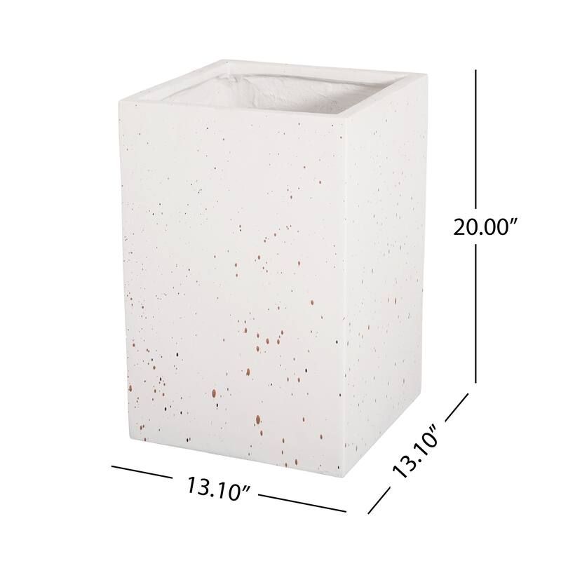 MGO Handmade Rectangle Planter Box, 20''H, White