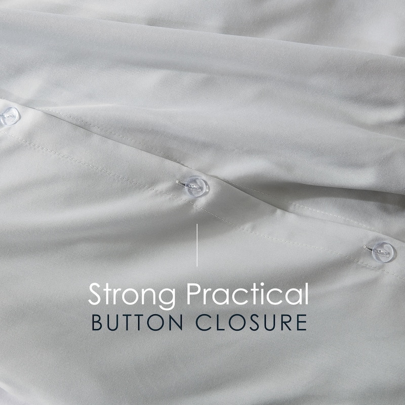 Emperyan 3 Piece Duvet Cover Sets, Soft Double Brushed Duvet Covers with Button Closure