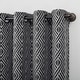 preview thumbnail 17 of 19, Scott Living Gresham Geometric Total Blackout Grommet Curtain Panel, Single Panel