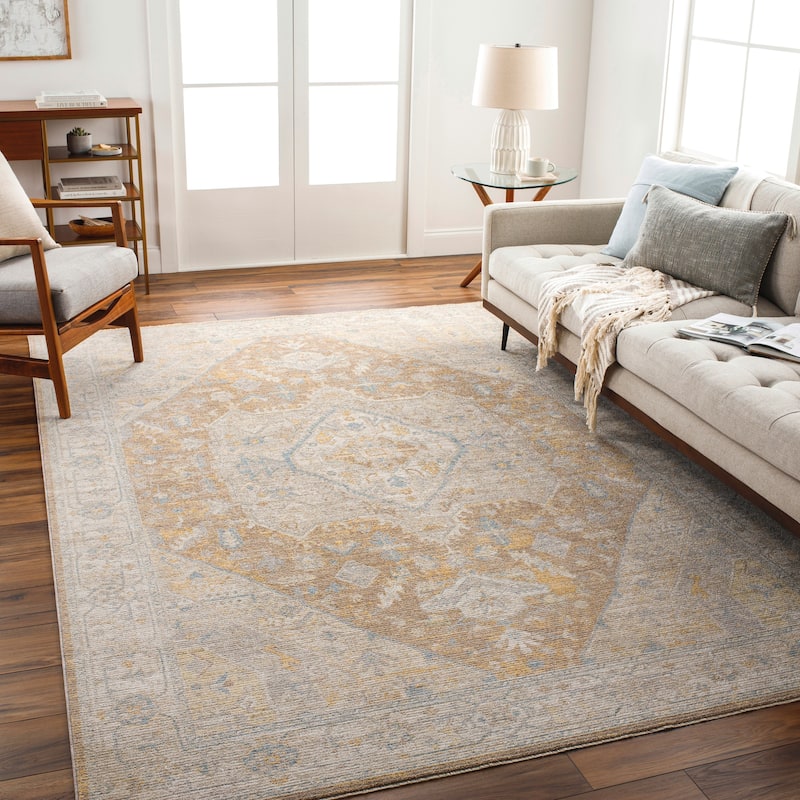 Livabliss Delaney Vintage Oriental Area Rug - Brown - 2' 7" x 10'