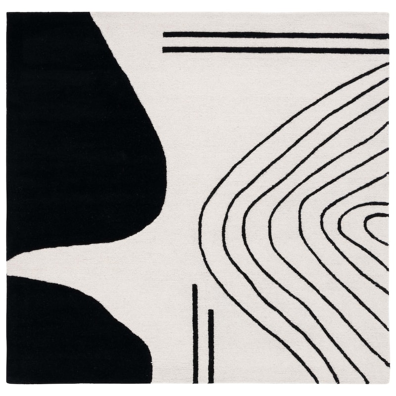 SAFAVIEH Handmade Rodeo Drive Vutka Mid-Century Modern Wool Rug