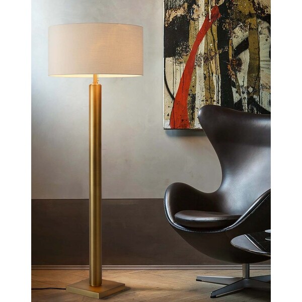 Metal column floor lamp discount