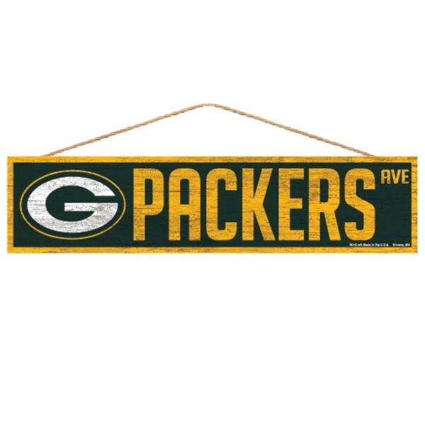 Shop Green Bay Packers Sign 4x17 Wood Avenue Design On Sale Overstock 27584457