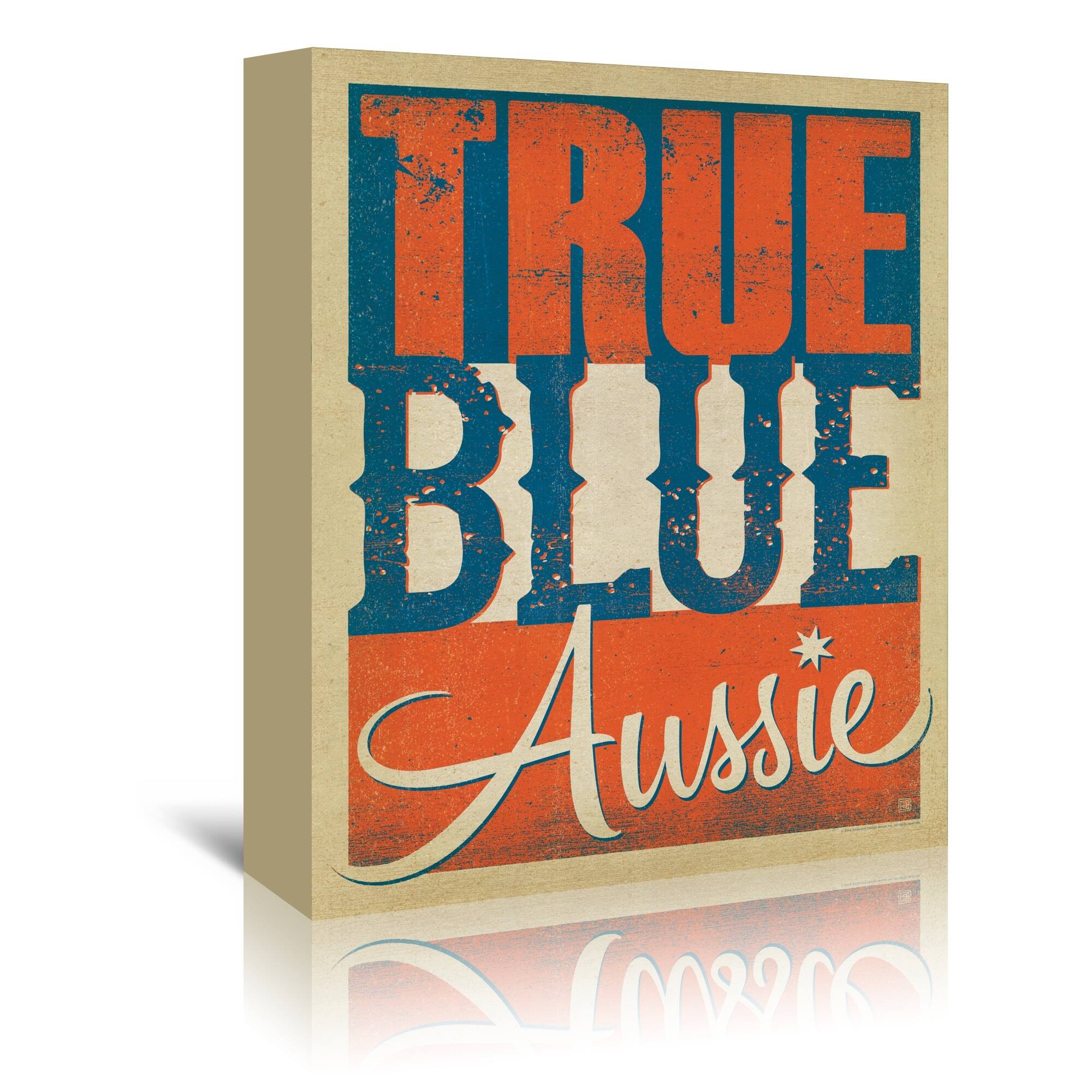 True Blue Aussie by Anderson Design Group Wrapped Canvas Americanflat