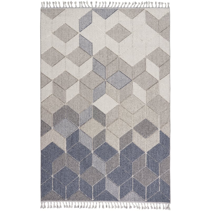 Nourison Elwood Contemporary Geometric Cube Area Rug