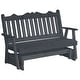 preview thumbnail 16 of 16, Pine 6' Royal English Glider Charcoal Stain