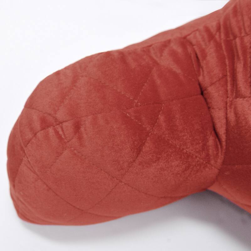 Velvet Do-It-Yourself Bedrest Reading Pillow Cover and Filling