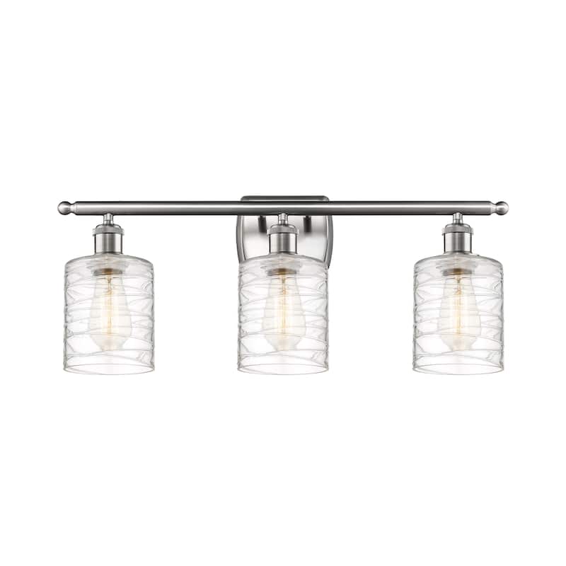 Innovations Lighting Ballston Cobbleskill 3 Light 26" Bath Vanity Light - Brushed Satin Nickel