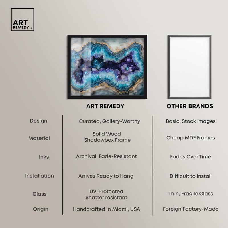 Stellar Shard Core Shadowbox by Art Remedy