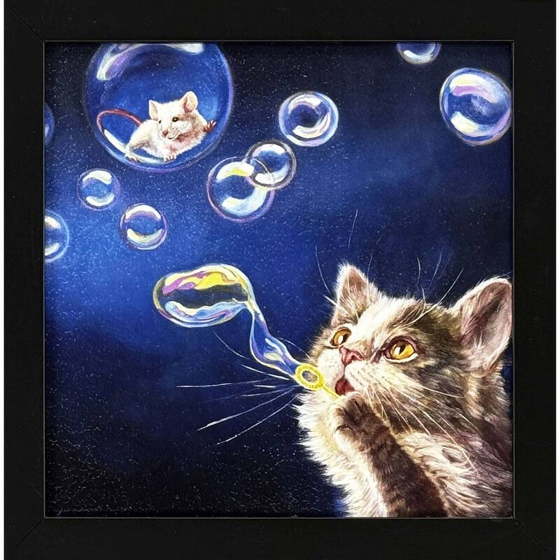 Paragon Blowing Bubbles Non-Glass Framed Art