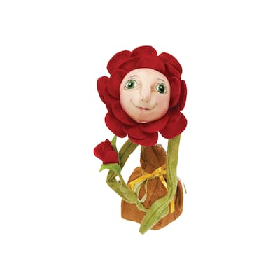 Poppy Sunflower Figurine - 7" x 4" x 13"