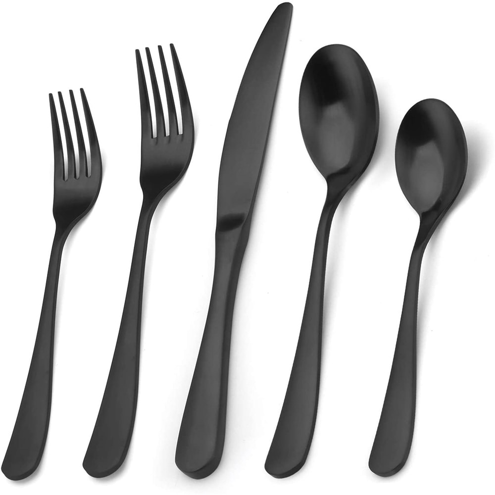 20-Piece Red Brushed Finish Silverware Set NEW Dining Room Flatware 