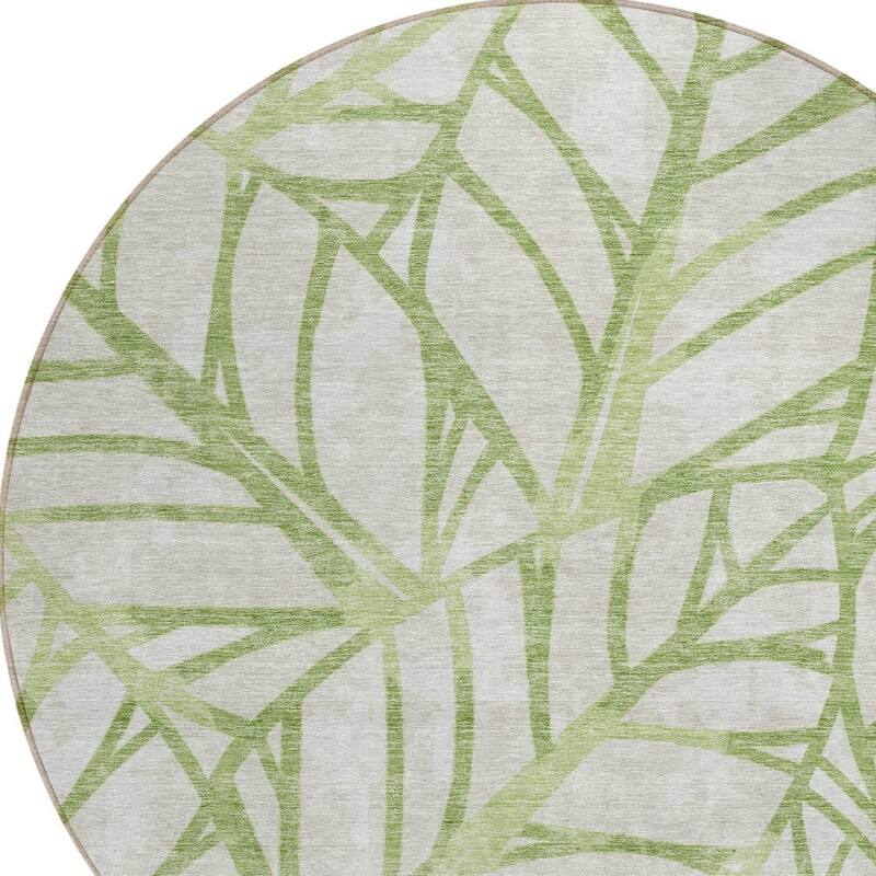 HomeRoots Floral Transitional Rectangle Outdoor Rug