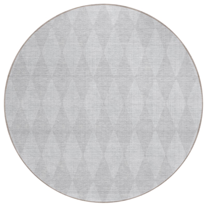 Machine Washable Indoor/ Outdoor Chantille Diamond Argyle Rug