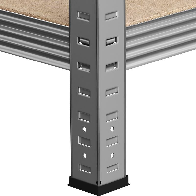 Yaheetech 71in 5-Tier Metal MDF Storage Rack, Adjustable Shelves, 386lb Capacity for Each Shelf