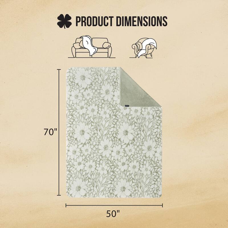 Lucky Brand Reversible Throw Blankets