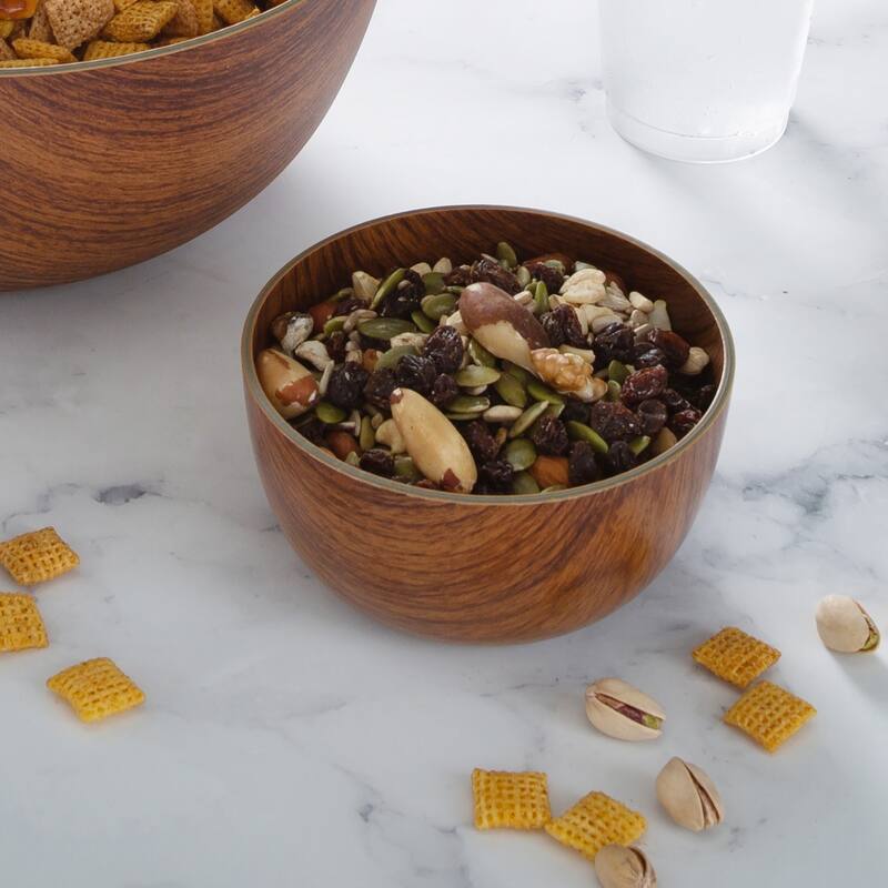 Luxe Party Mahogany Collection Round Serving Bowl