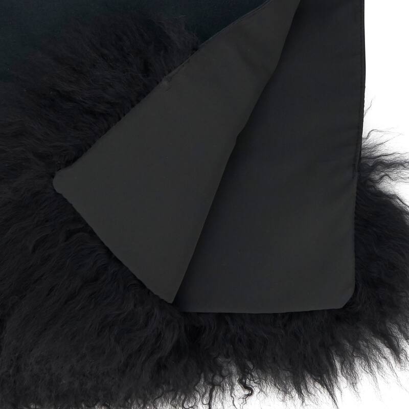 Mongolian Lamb Fur Table Runner