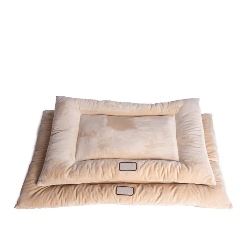 Pet Bed Mat, Dog Crate Soft Pad With Poly Fill Cushion