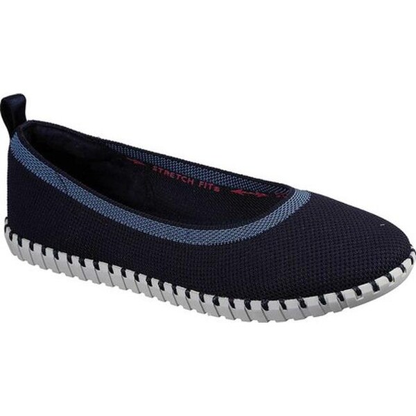 skechers ballet flats navy