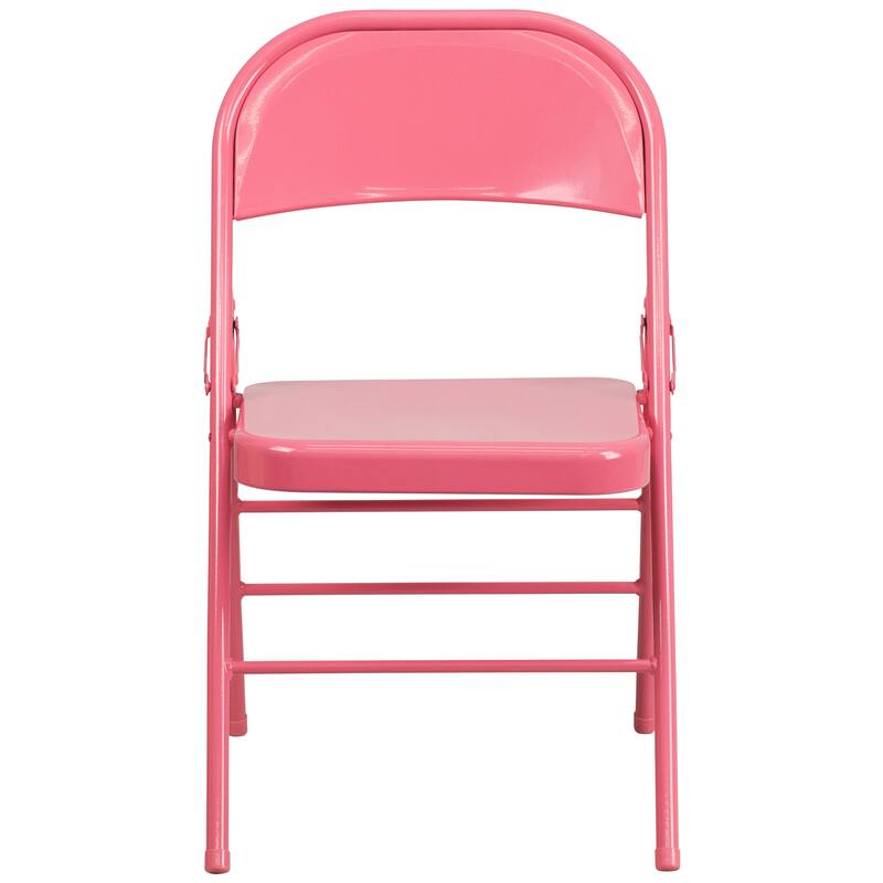 2 Pack Triple Braced & Double Hinged Folding Chair