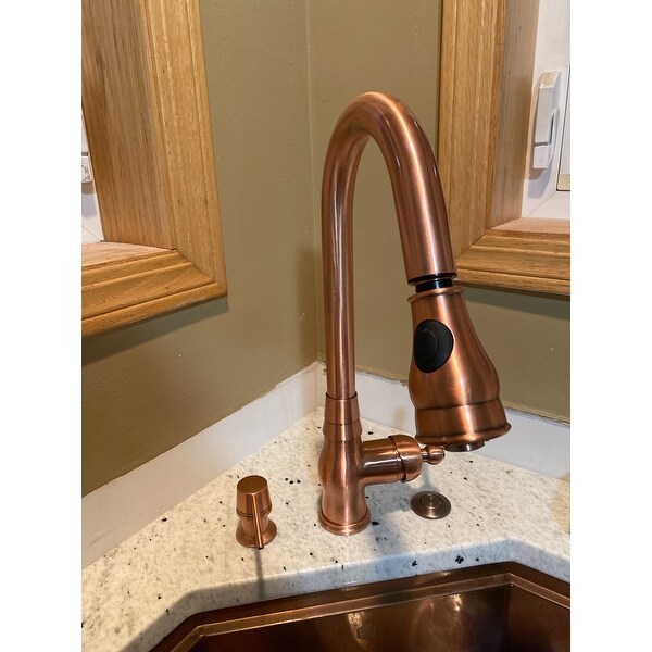 Classic Antique Copper Wall Mounted Kitchen Sink Faucet Mixer Tap K031 