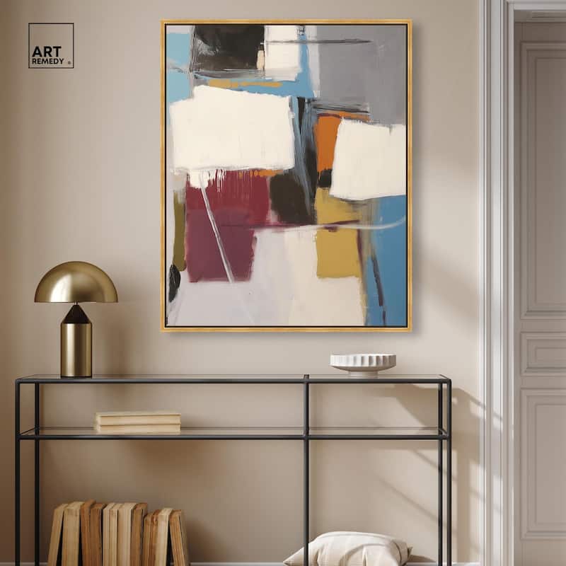 Stacked Forms Canvas by Art Remedy