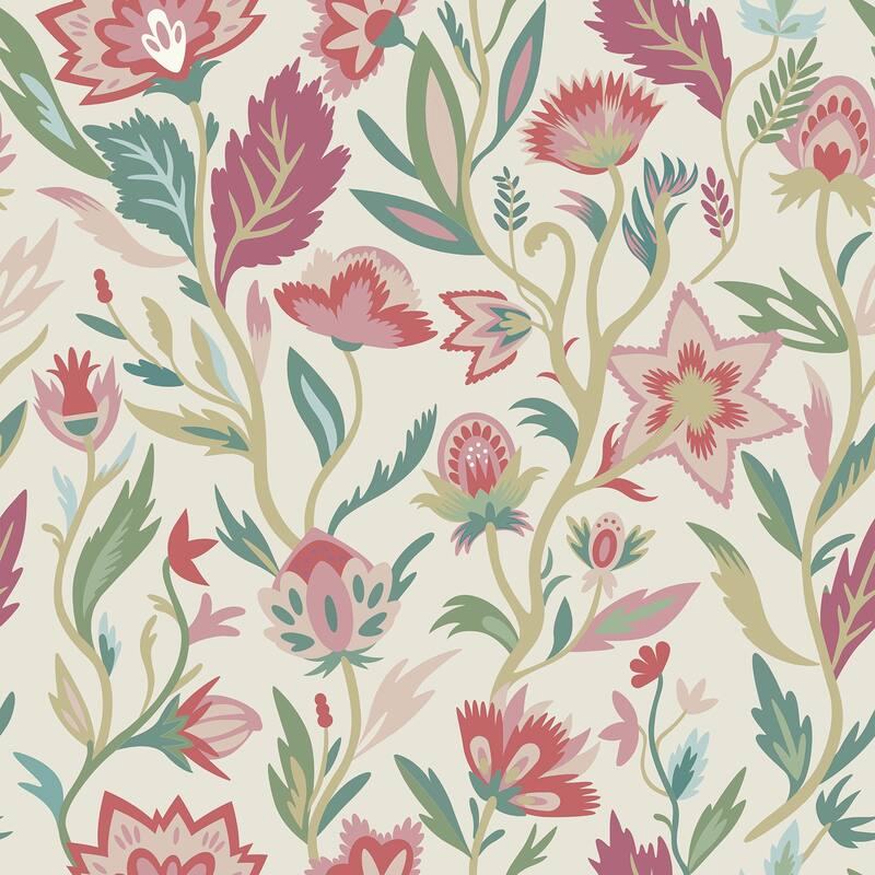 Arthouse Mallory Pink Vivid Floral Wallpaper