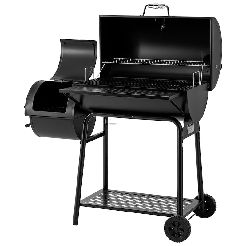 Royal Gourmet Charcoal Grill with Barrel Offset Smoker
