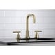 preview thumbnail 7 of 19, Kingston Brass Manhattan 8 in. Widespread Bathroom Faucet