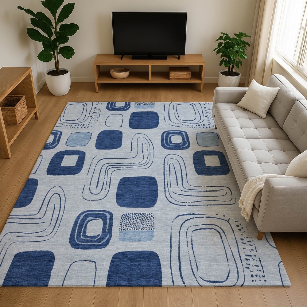 Premium Washable Super Soft Contemporary Elements Mayfield Rug