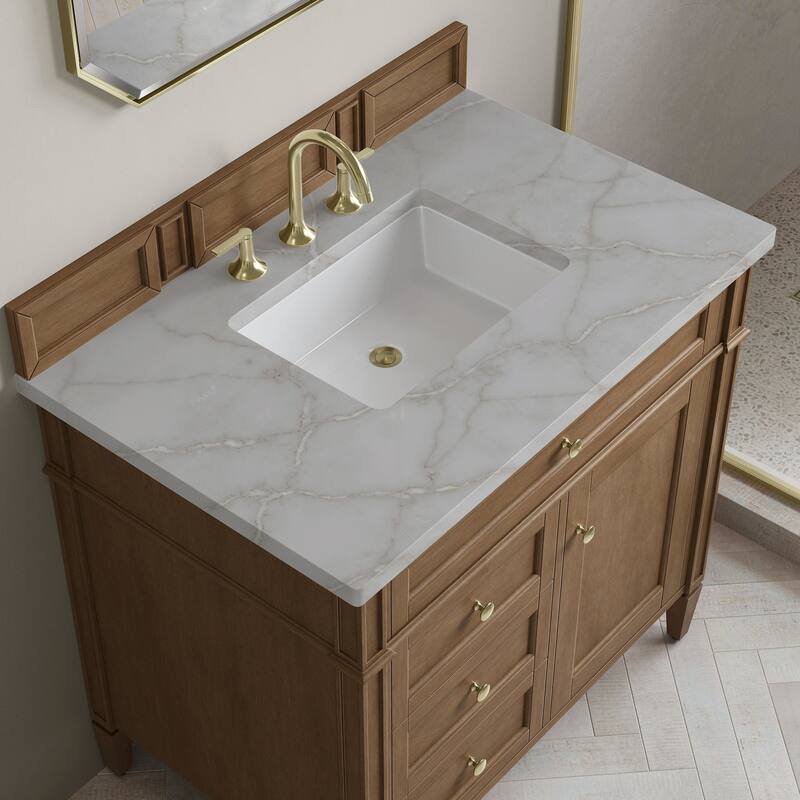 James Martin Vanities 655-V36-3VSL Brittany 36" Free Standing Single