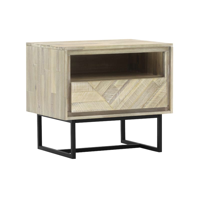 Peridot 4 Piece Bedroom Set in Natural Acacia Wood
