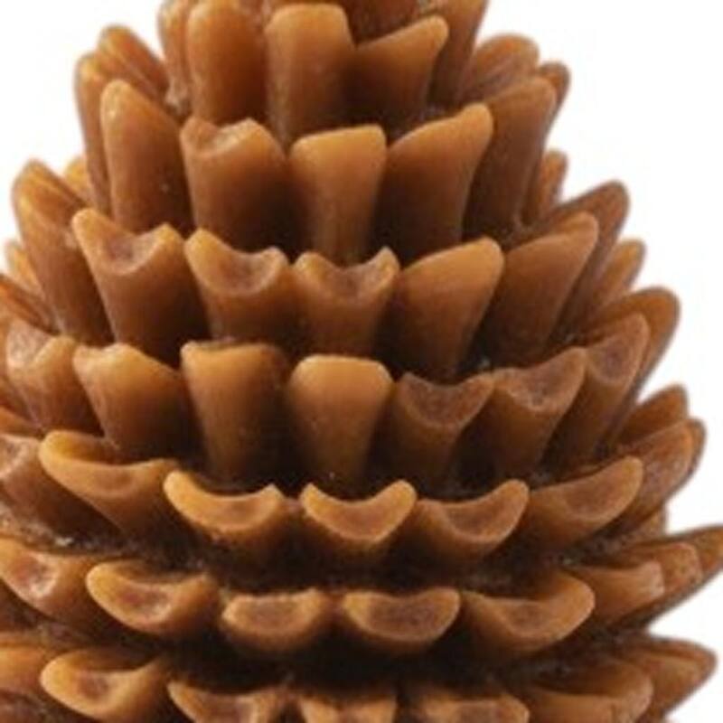 3" Brown Autumn Harvest Scented Dimensional Pinecone Candle