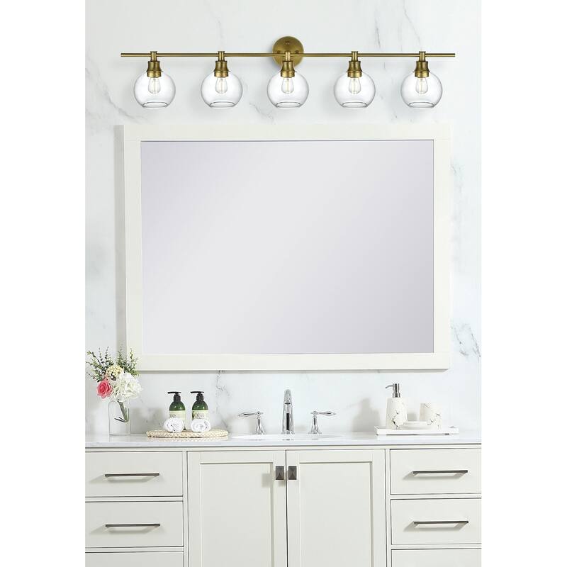 Elegant Lighting Collier 5 Light 47" Wide Bathroom Vanity Light with