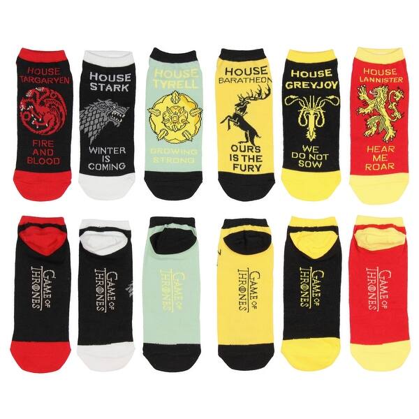 Shop Game Of Thrones Socks Noble House Banner Sigil Motto Adult