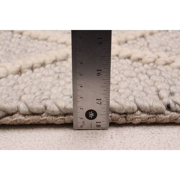 ECARPETGALLERY Braid weave Sienna Grey Wool Rug - 3'2 x 5'3 - Bed Bath ...
