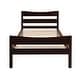 preview thumbnail 22 of 25, Classic Design Easy to Clean Twin Size Wood Platform Bed with Headboard and Wooden Slat Support