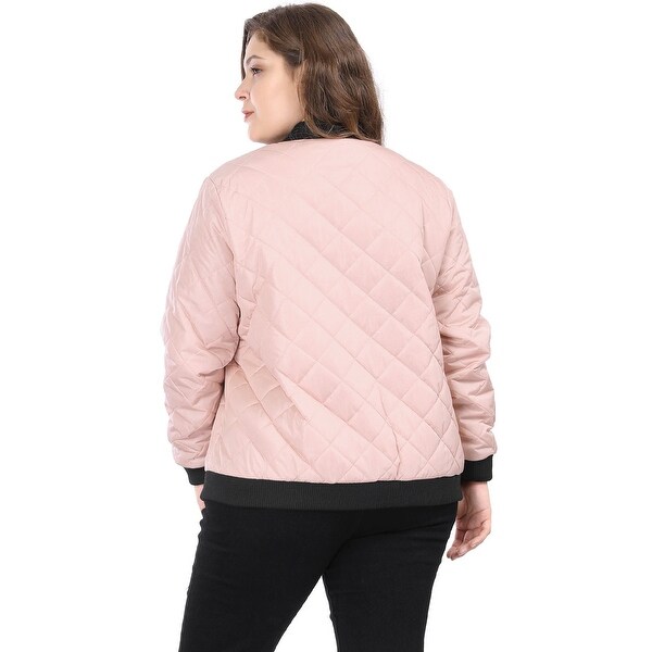 womens plus quilted jacket