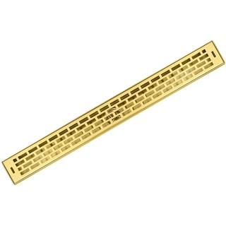 LUXE Linear Drains SW-48 48 Subway Pattern Grate Linear Shower Drain - Bed  Bath & Beyond - 36539366
