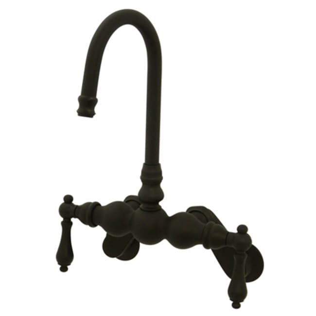Kingston Brass Vintage Wall Mounted Clawfoot Tub Filler with Metal